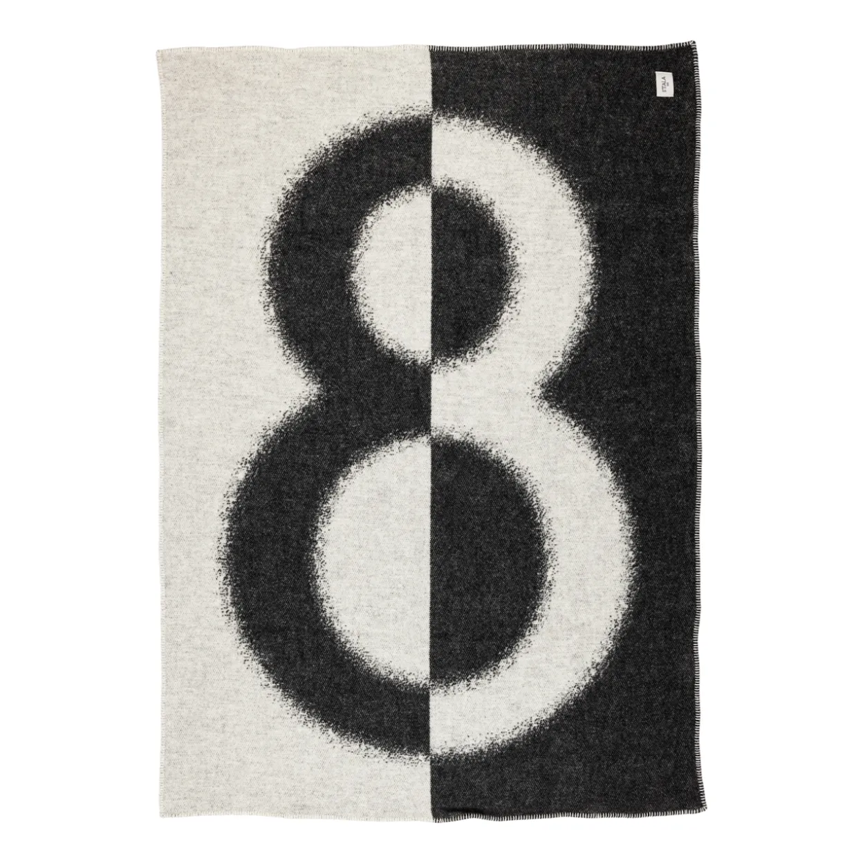 Huopa 130x180cm luonnonvalkoinen-musta