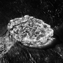 Jäälautta taide-esine 260x35mm kirkas