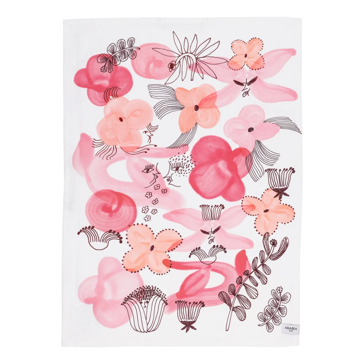 Keittiöpyyhe 50x70cm Roosa nauha