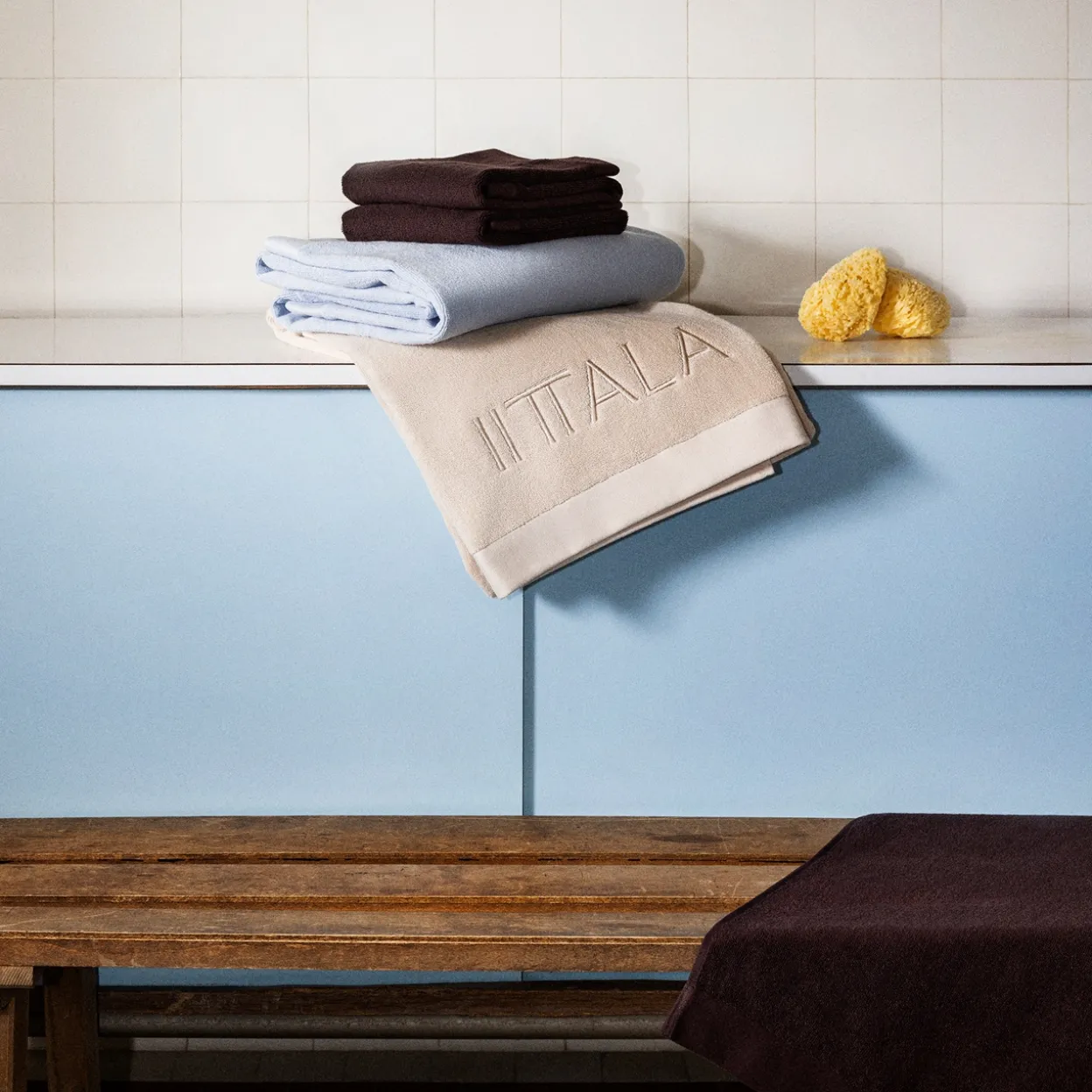 Kylpypyyhe 100x150 cm usvansininen