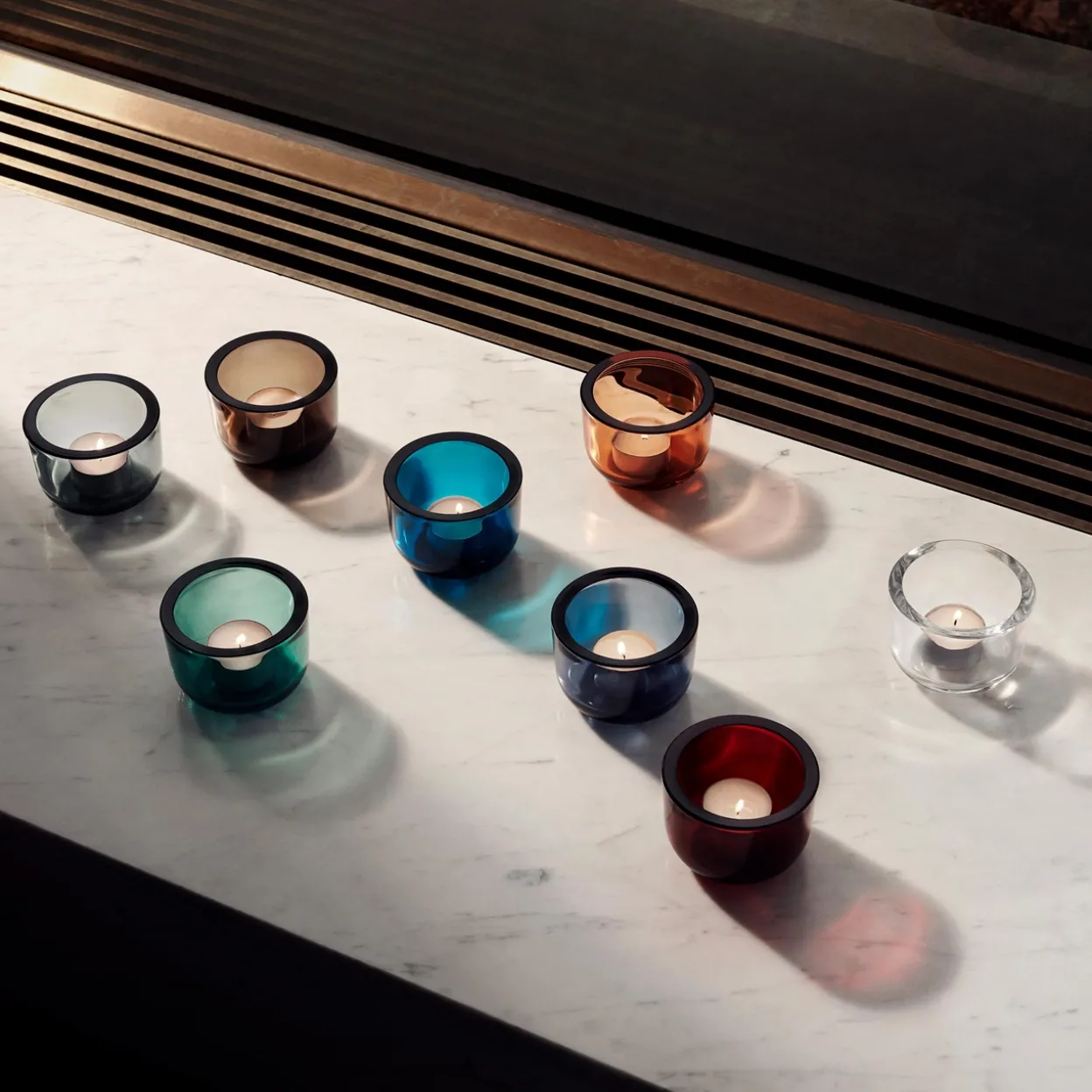 Kynttilälyhty 60mm harmaa