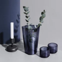 Kynttilänjalka 107mm tummanharmaa