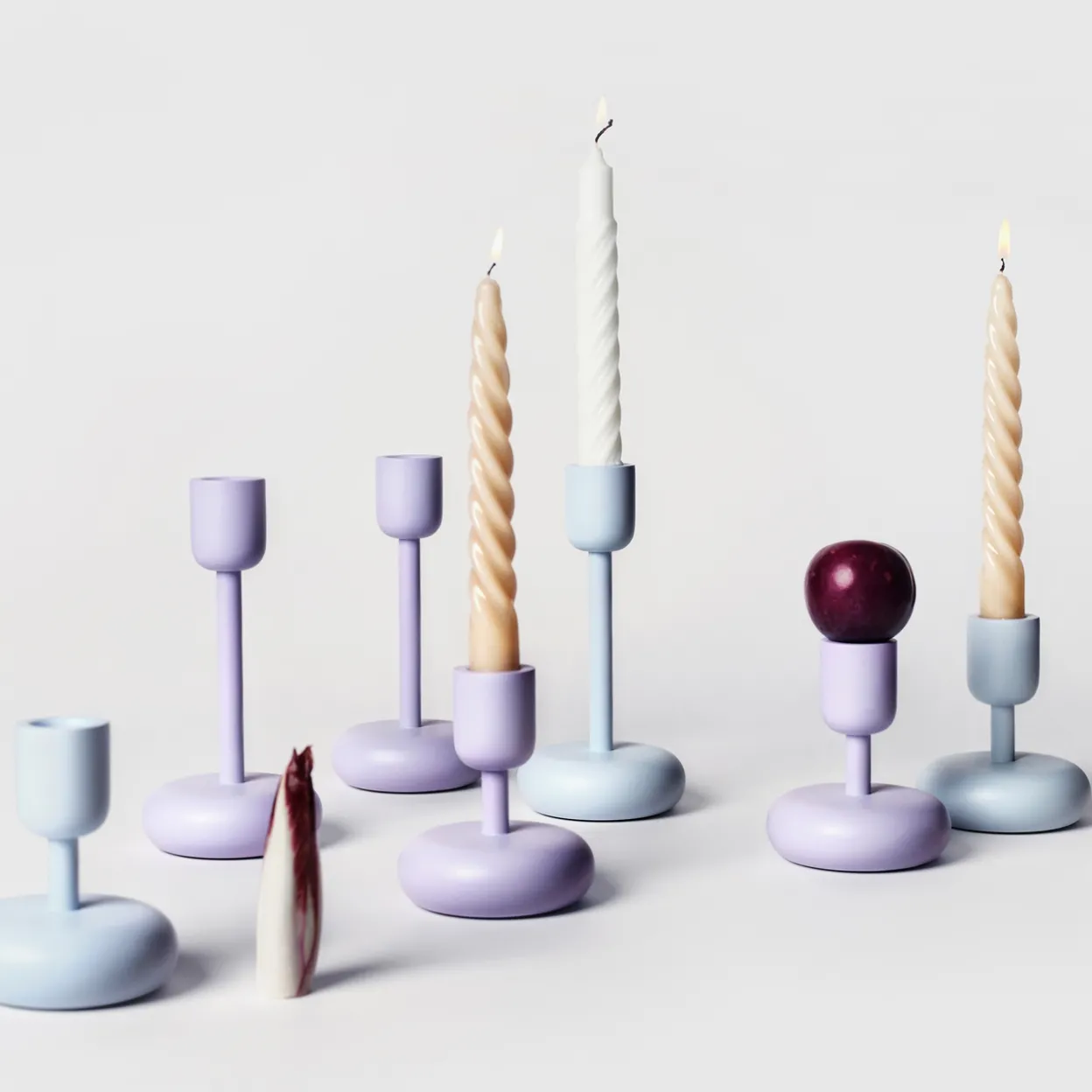 Kynttilänjalka 107mm vedensininen