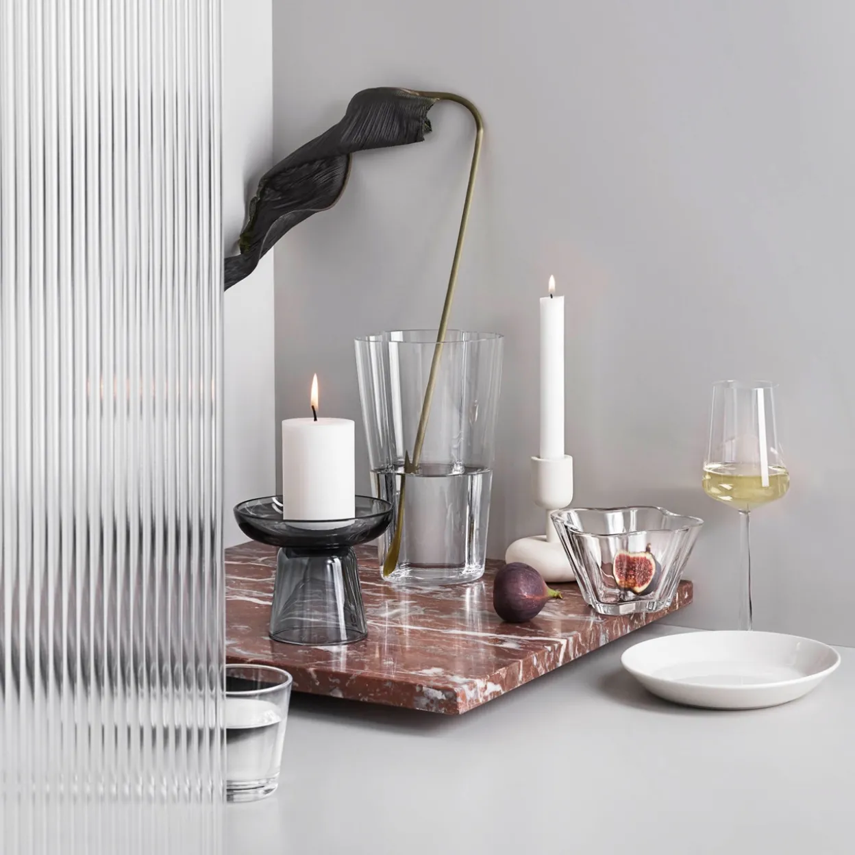 Kynttilänjalka valkoinen 107mm