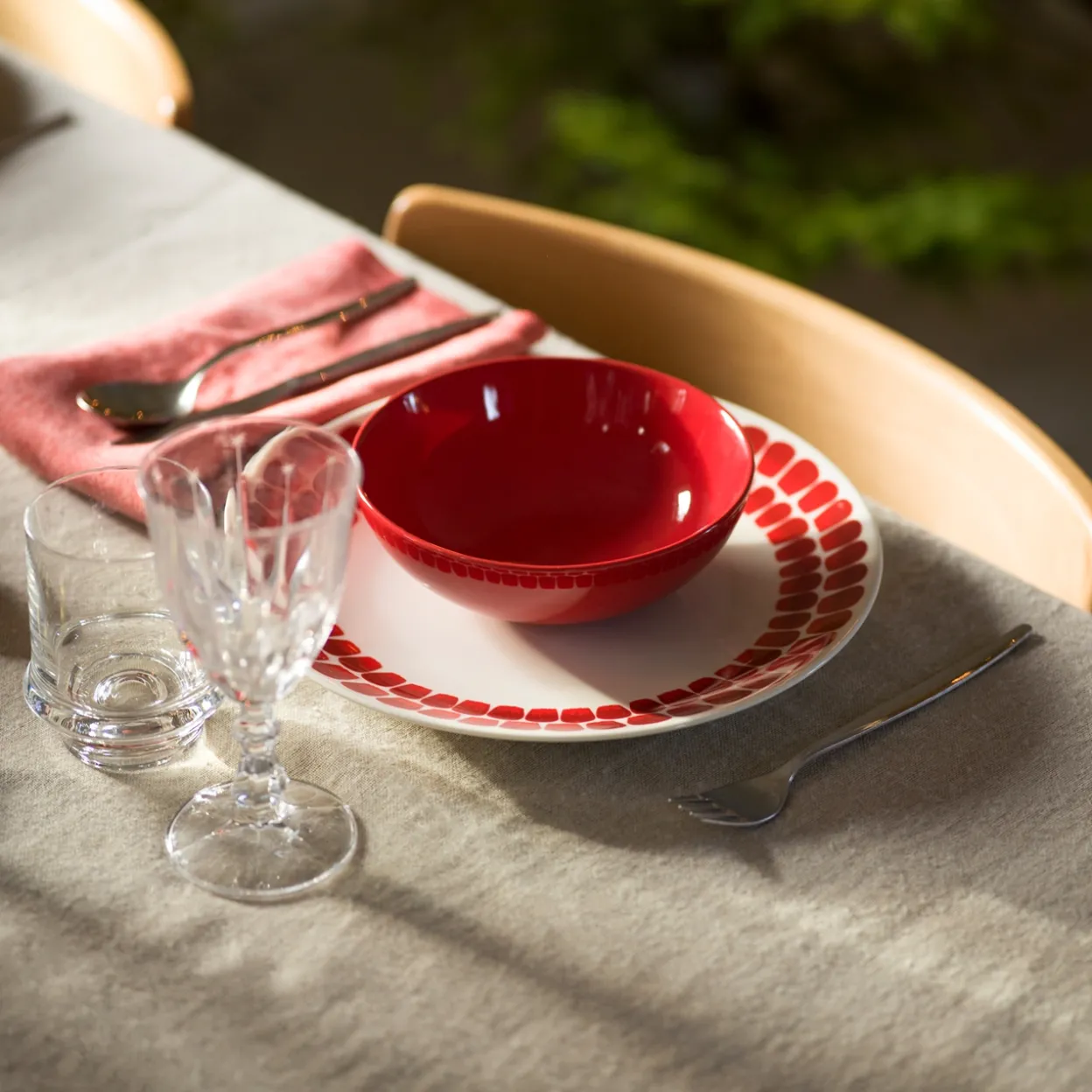 Lautanen 26cm punainen