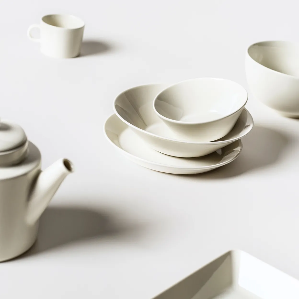 Lautanen 21cm valkoinen 4kpl