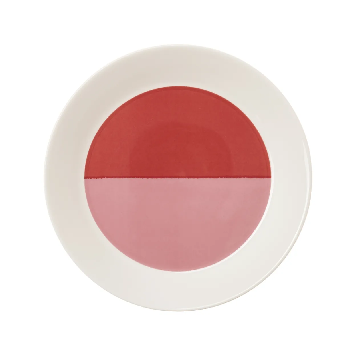 Lautanen 21cm 2-väri pinkki-punainen