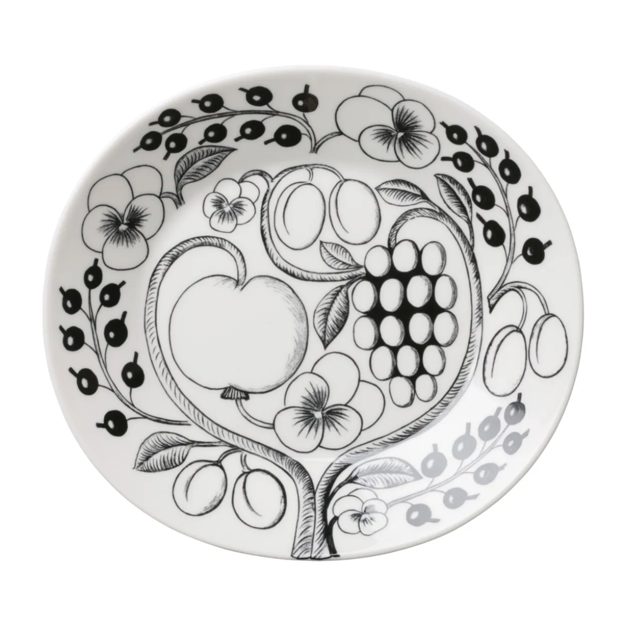 Lautanen soikea 25cm musta