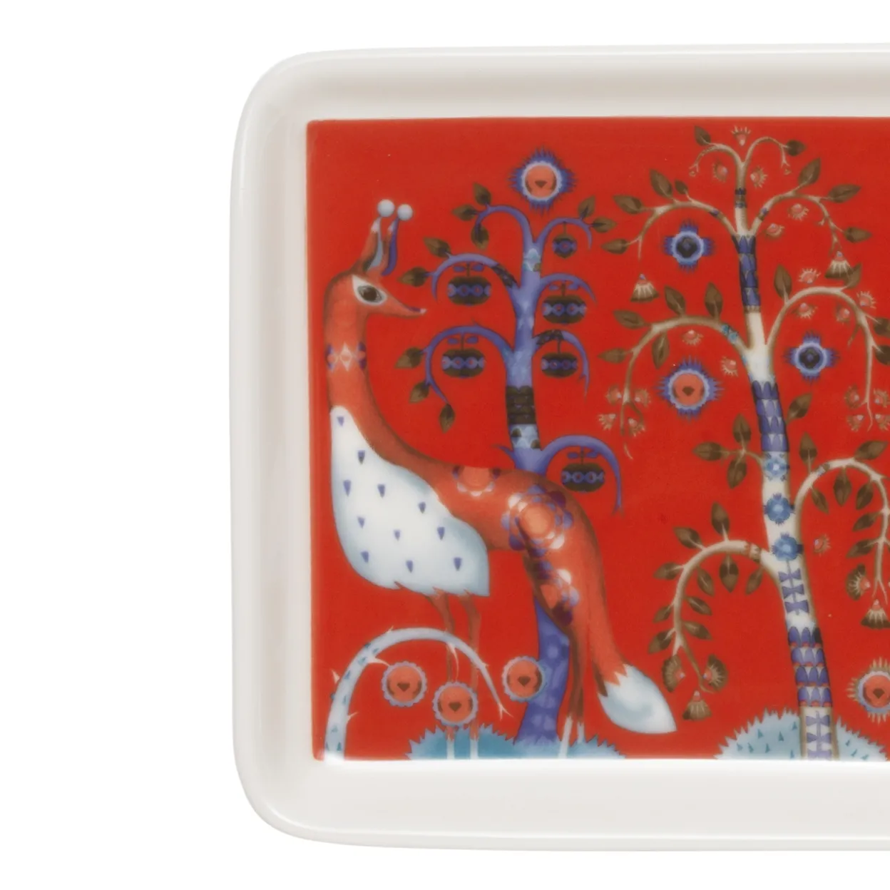 Lautanen suorakaide 12x24cm punainen