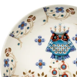 Lautanen syvä 20cm deko valkoinen