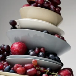 Lautanen syvä 21cm helmenharmaa