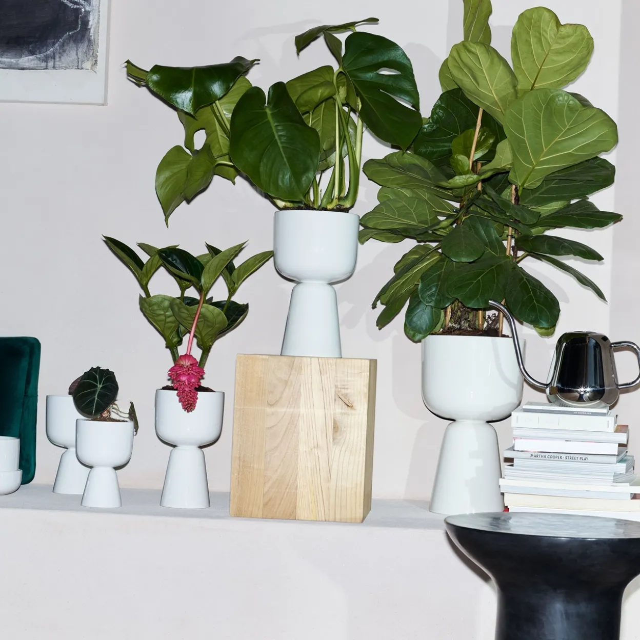 Ruukku valkoinen jalallinen L