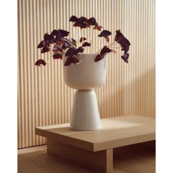 Ruukku valkoinen jalallinen S korkea